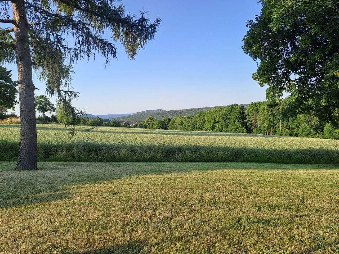 Ferienwohnung Bielatal – Blick Richtung Lilienstein & Papststein Ferienwohnung Bielatal - Blick Richtung Lilienstein & Papststein